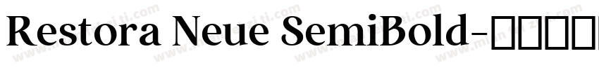 Restora Neue SemiBold字体转换